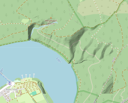 Schummerung im Mischmodus 'Multiplizieren (multiply)'.